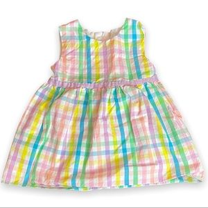 Wonder Nation pastel gingham print, sleeveless dress
